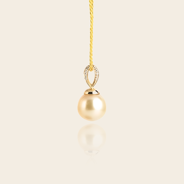 9K+Golden Pearl Pendant