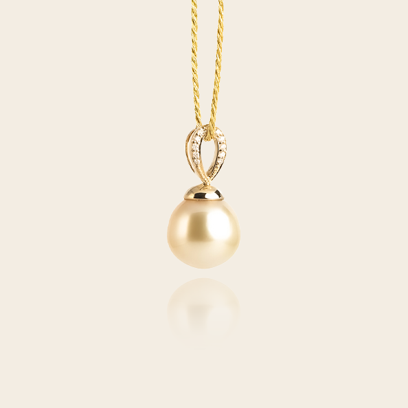 9K+Golden Pearl Pendant