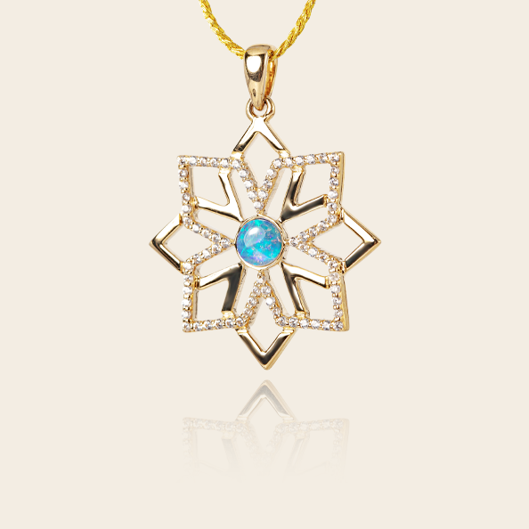 9K+Opal Pendant
