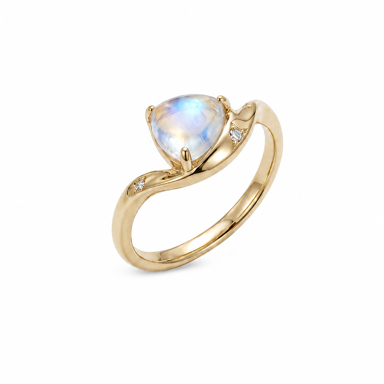 Rainbow Moon Stone Ring