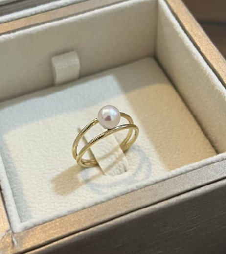 9K+Akoya Ring