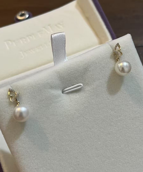 9K+Akoya Earring