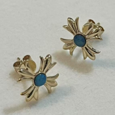 9K+Opal Earring