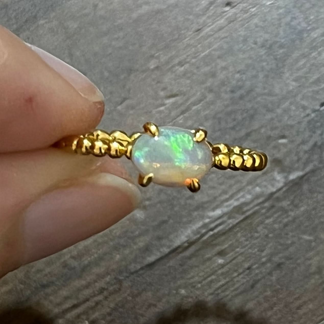 18K YG Opal Ring