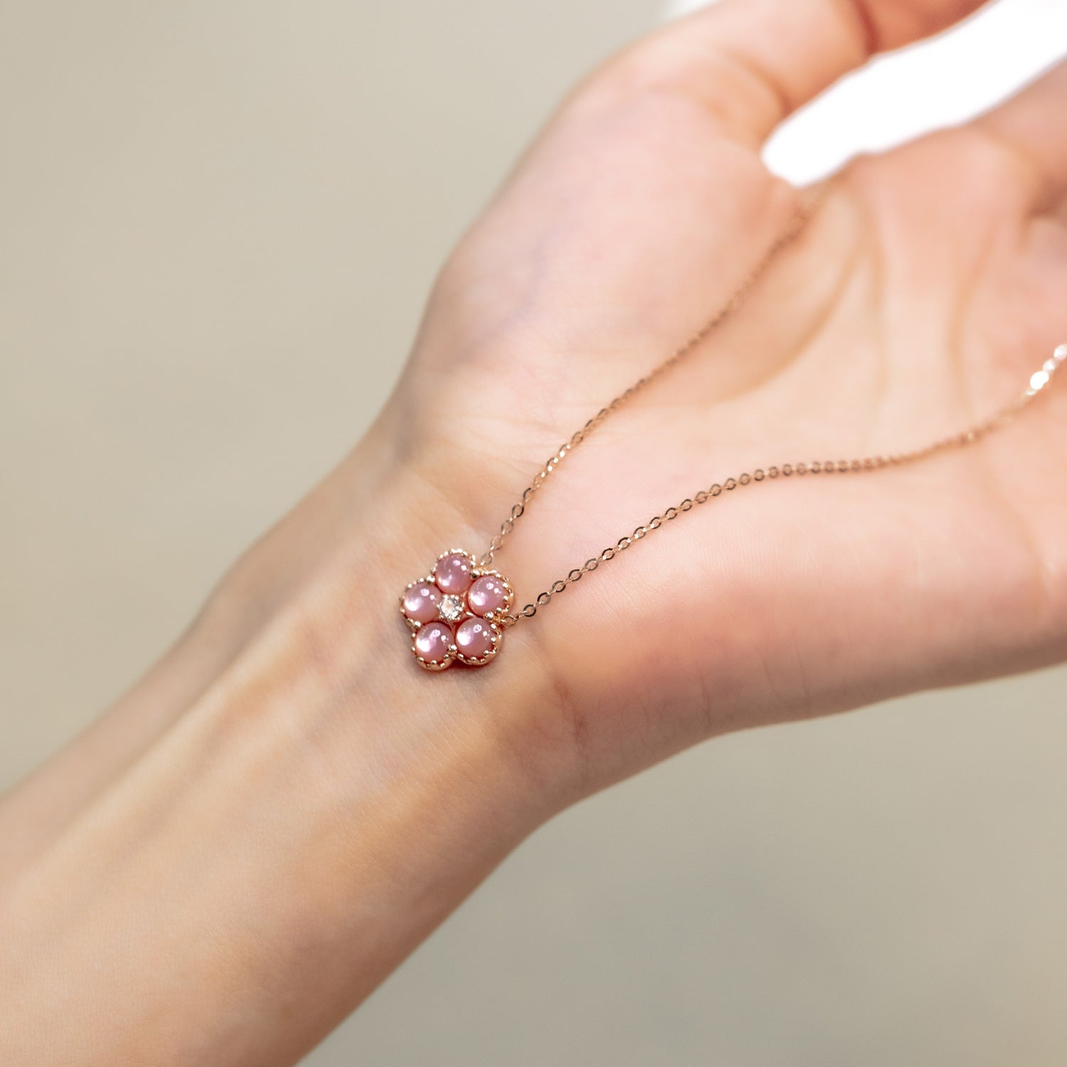 Meivelle - Necklace, Conch Pearl NECKLACE, DIAMOND NECKLACE, 18K ROSE GOLD, 18K WHITE GOLD, 18K YELLOW GOLD, NATURAL DIAMOND NECKLACE, MOTHER'S DAY, MOTHER'S DAY SALE, MOTHER'S DAY GIFT, MEMBERSHIP REWARDS