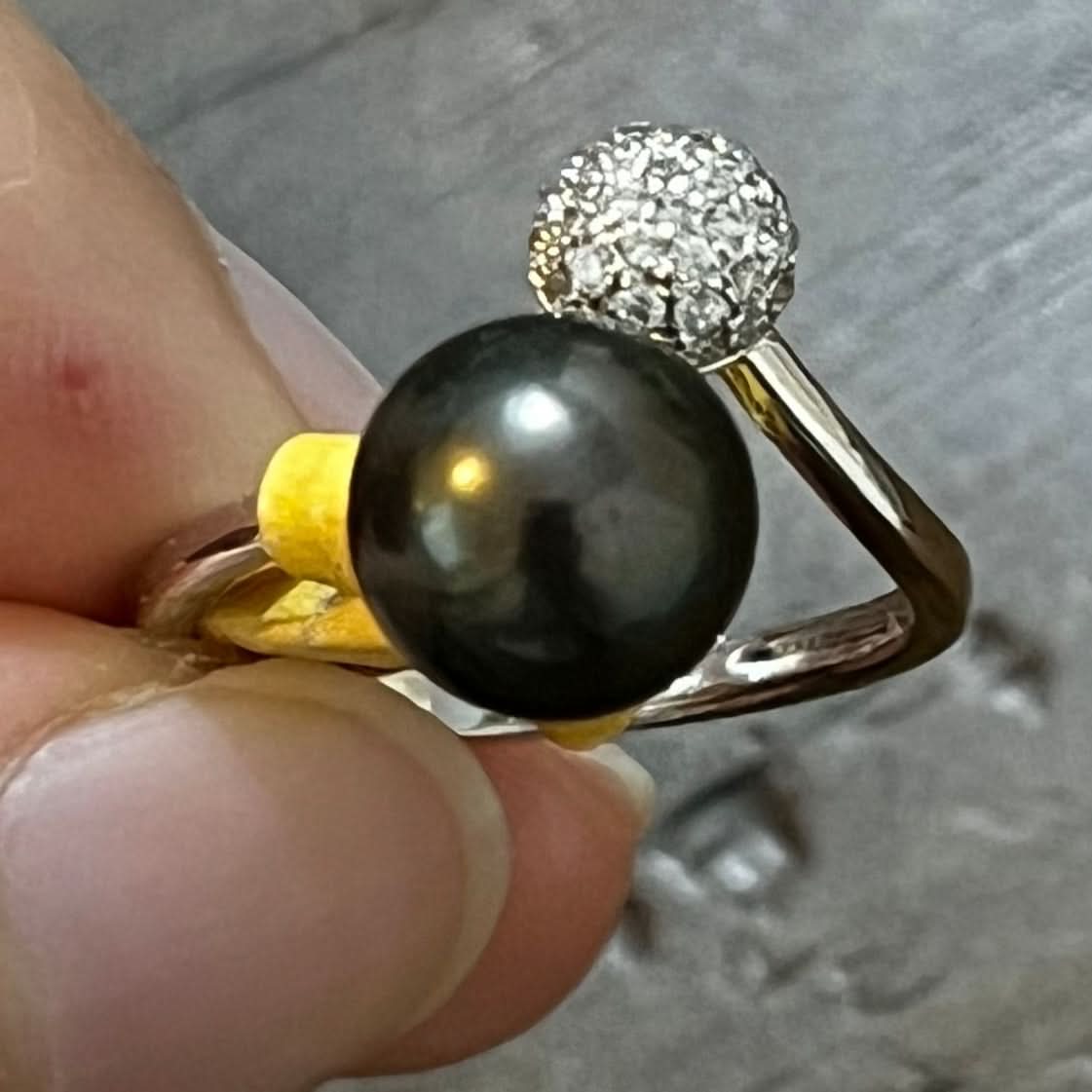 9K Dia Tahitian Ring