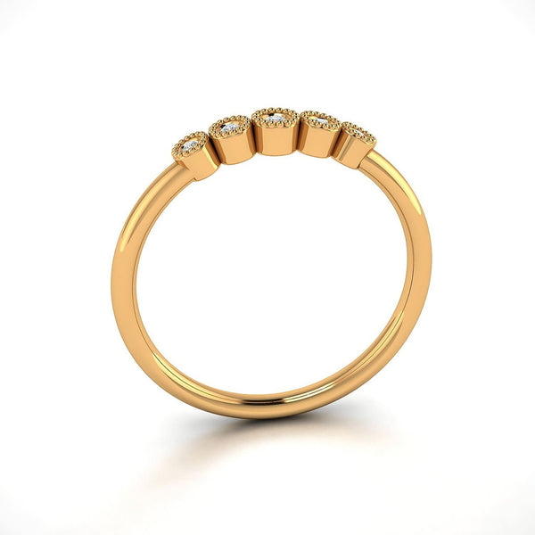 Diamond Rings Melbourne 18k Gold Stackable Wedding Rings Australia
