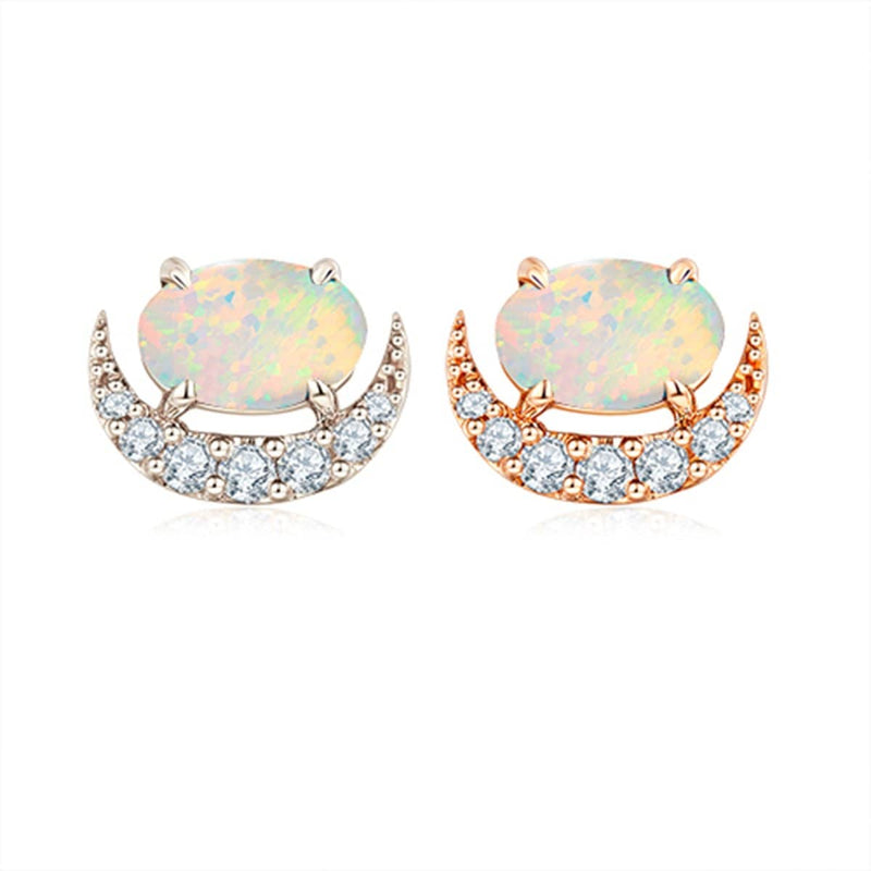 18 solid gold Australian Black Opal Diamond Stud Earrings - Melbourne, Australia