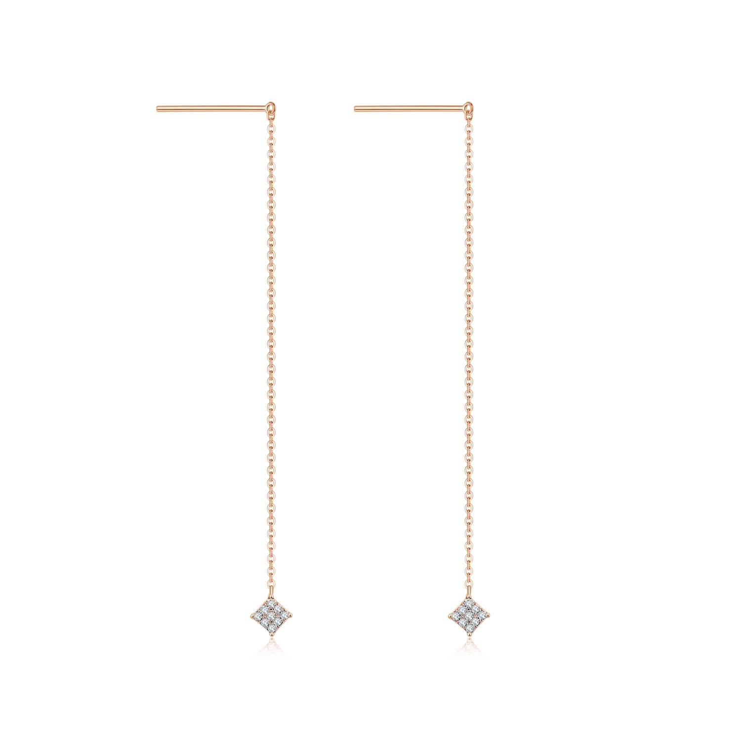 Rhombus Diamond Drop Earrings - Melbourne, Australia