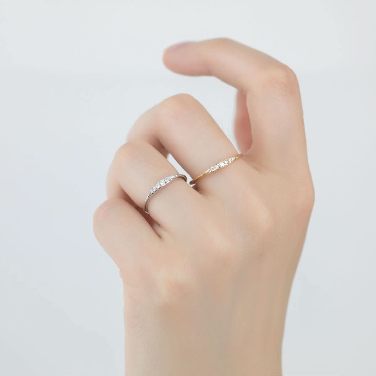 18k Solid Gold Stacking Diamond Wedding Ring - Melbourne, Australia