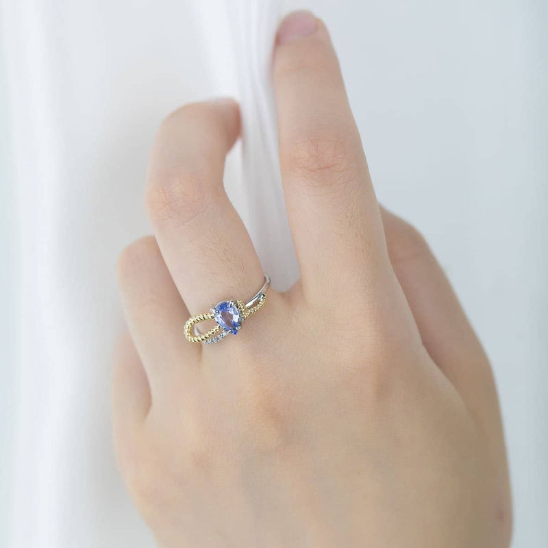 18k Solid Gold Blue Sapphire Ring - Melbourne, Australia