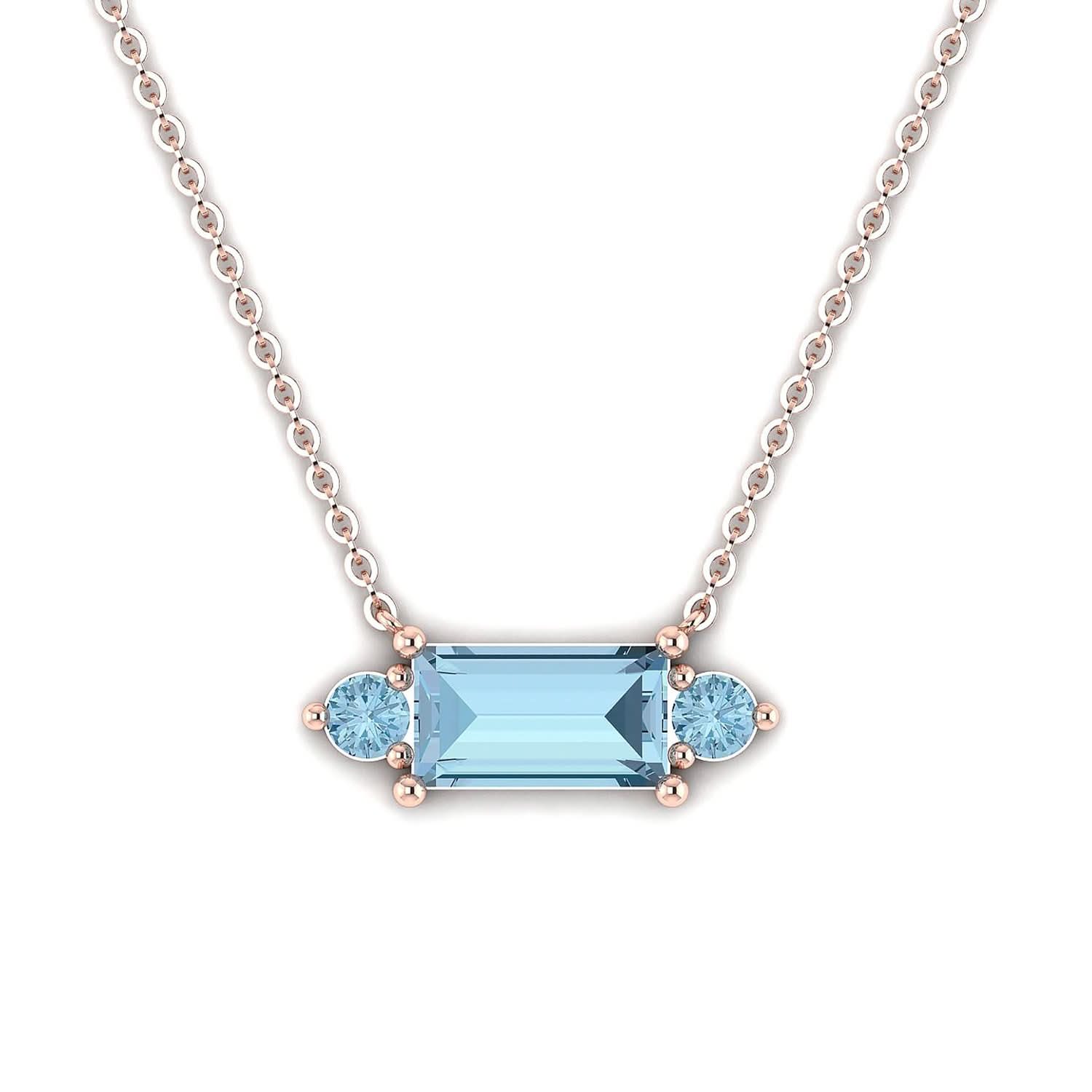 18K SOLID GOLD TOPAZ STATEMENT NECKLACE - Melbourne, Australia