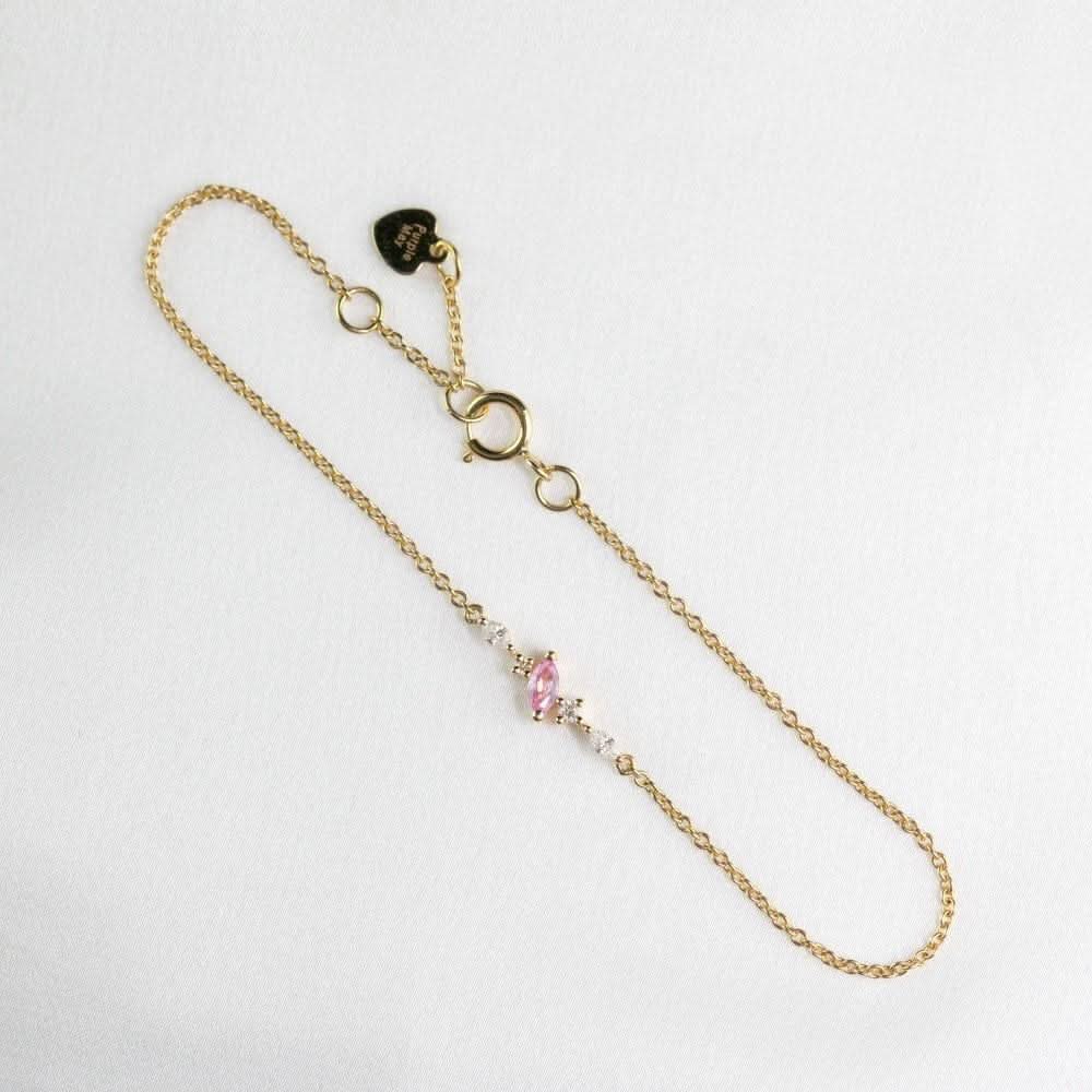18k Solid Gold Marquise Sapphire and Diamond Bracelet - Melbourne, Australia