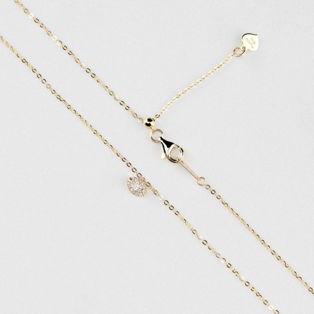 18k Solid Gold Evil Eye Motif Diamond Necklace - Melbourne, Australia