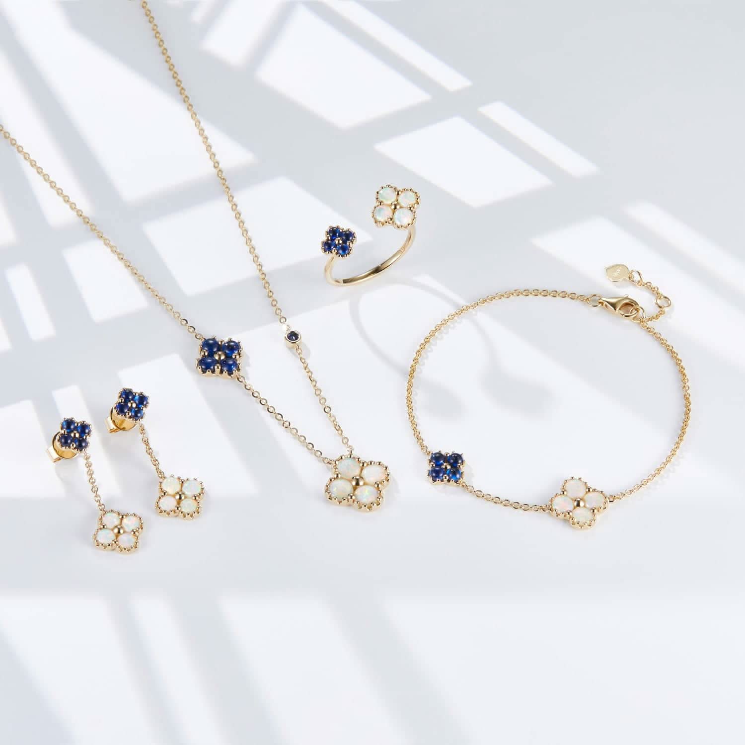 Clover - 18K Opal Sapphire Bracelet