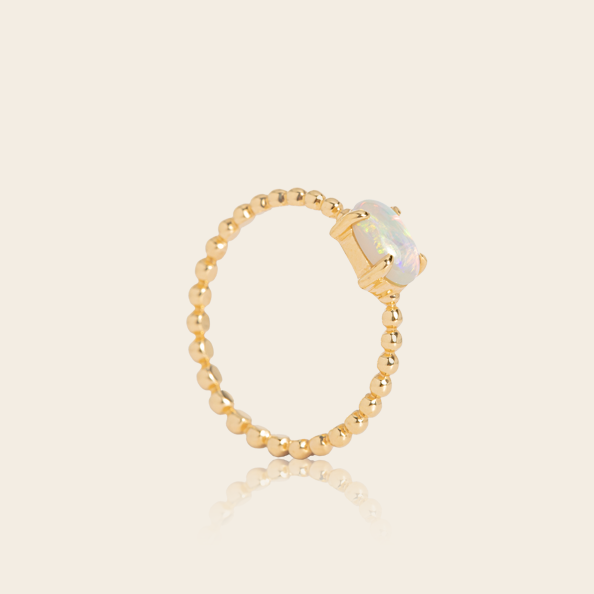 18K YG Opal Ring