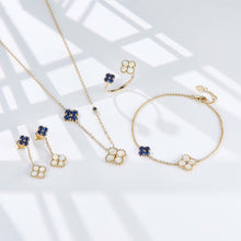 Clover - 18K Opal Sapphire Necklace