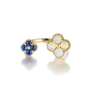 Clover - 18K Opal Sapphire Ring