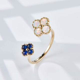 Clover - 18K Opal Sapphire Ring