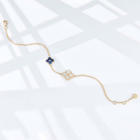 Clover - 18K Opal Sapphire Bracelet