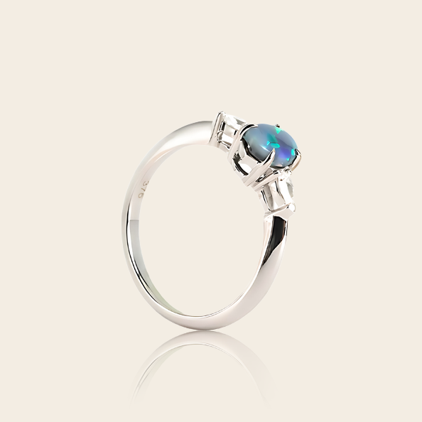 9K Dia Opal Ring