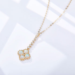 Chloe II – 18K Opal Diamond Necklace