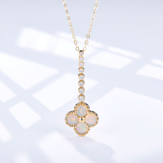 Chloe II – 18K Opal Diamond Necklace