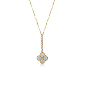 Chloe II – 18K Opal Diamond Necklace