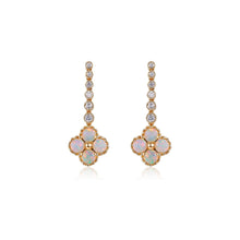 Chloe II – 18K Opal Diamond Earrings