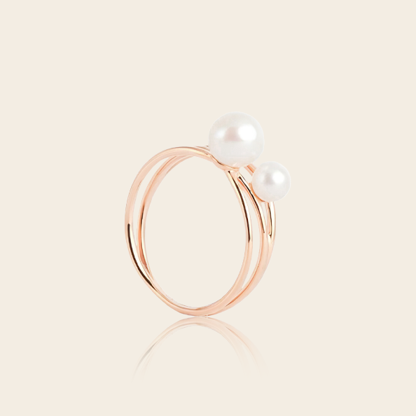 9K+Akoya Ring