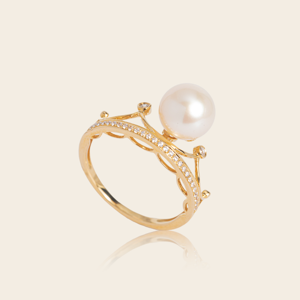 9K+Akoya Ring