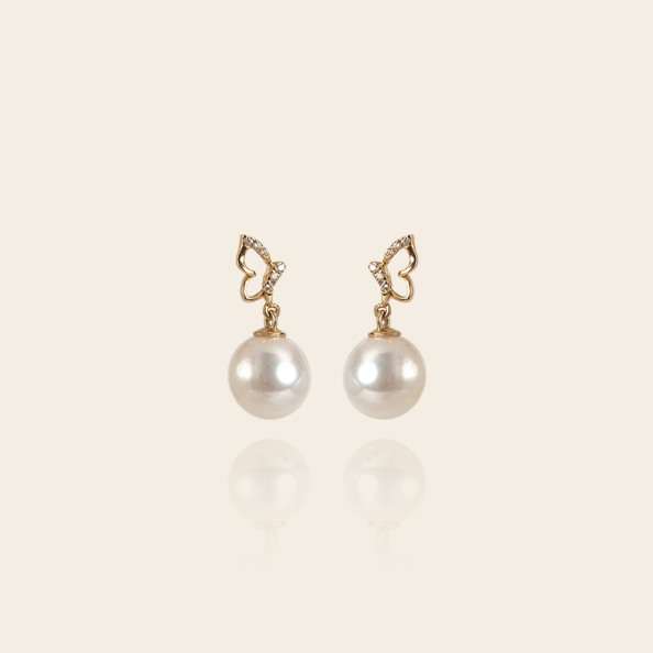 9K+Akoya Earring