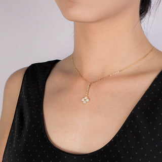 Chloe II – 18K Opal Diamond Necklace