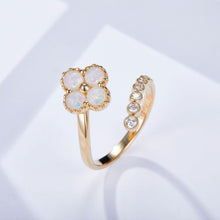 Chloe II – 18K Opal Diamond Ring