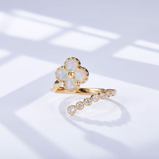 Chloe II – 18K Opal Diamond Ring
