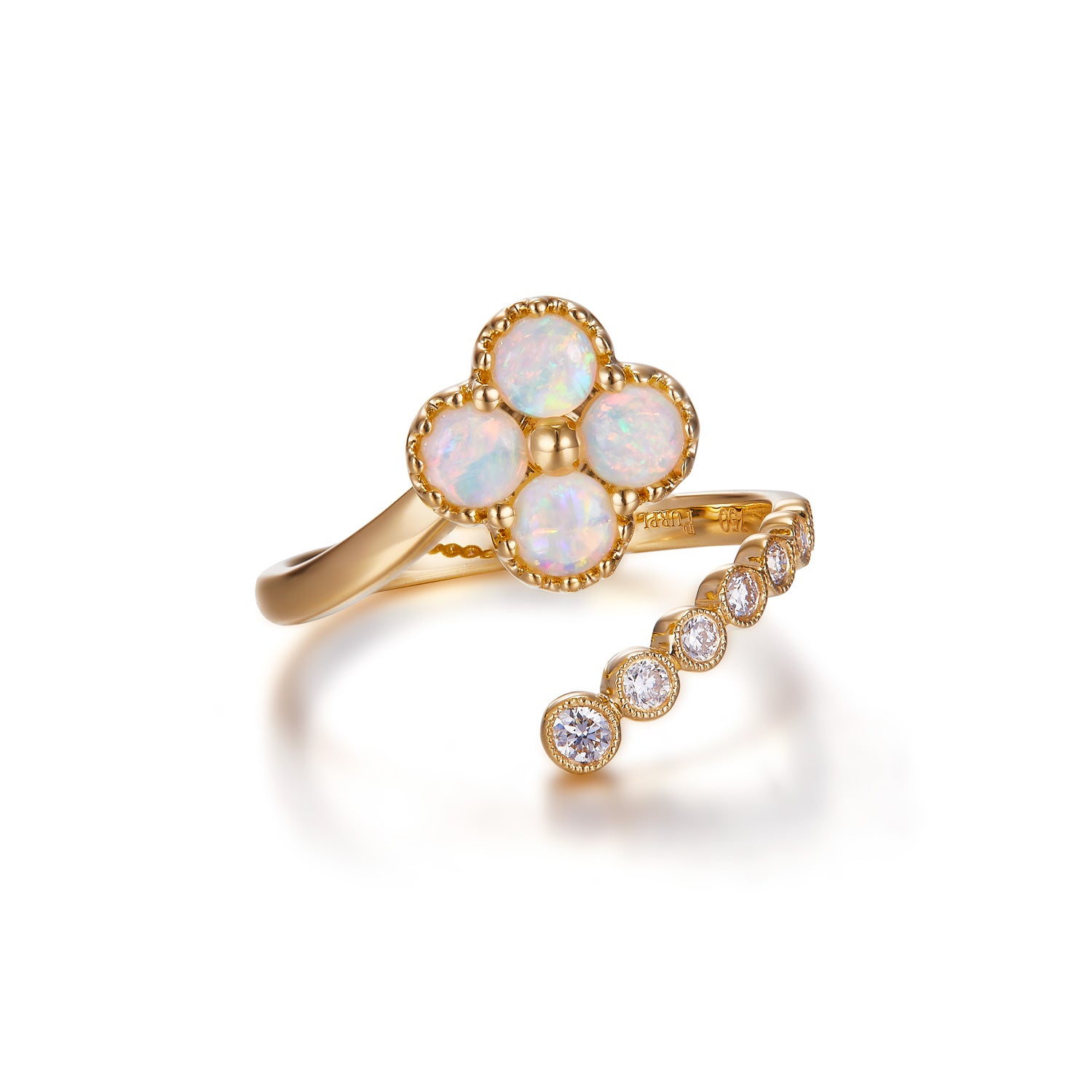 Chloe II – 18K Opal Diamond Ring