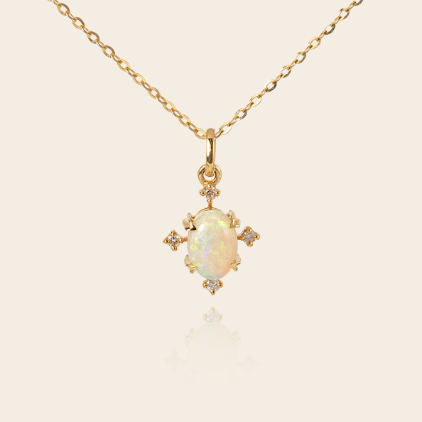 18K Opal chain