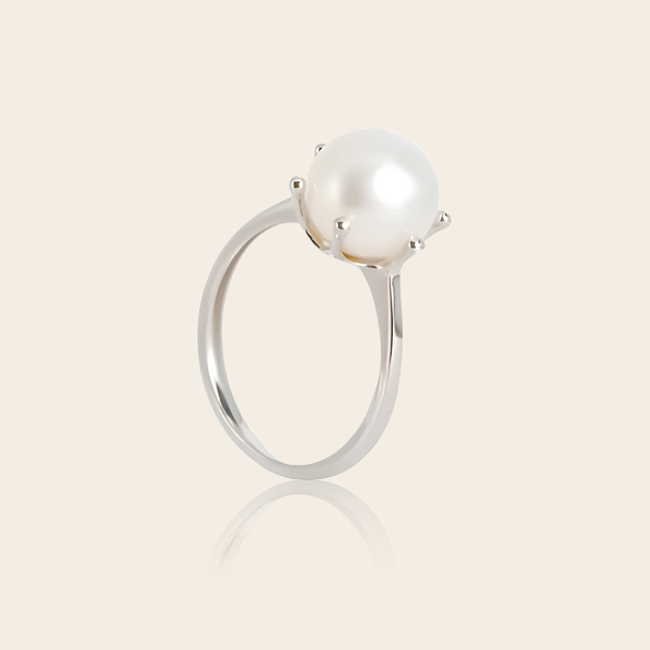 9K WG Akoya Ring
