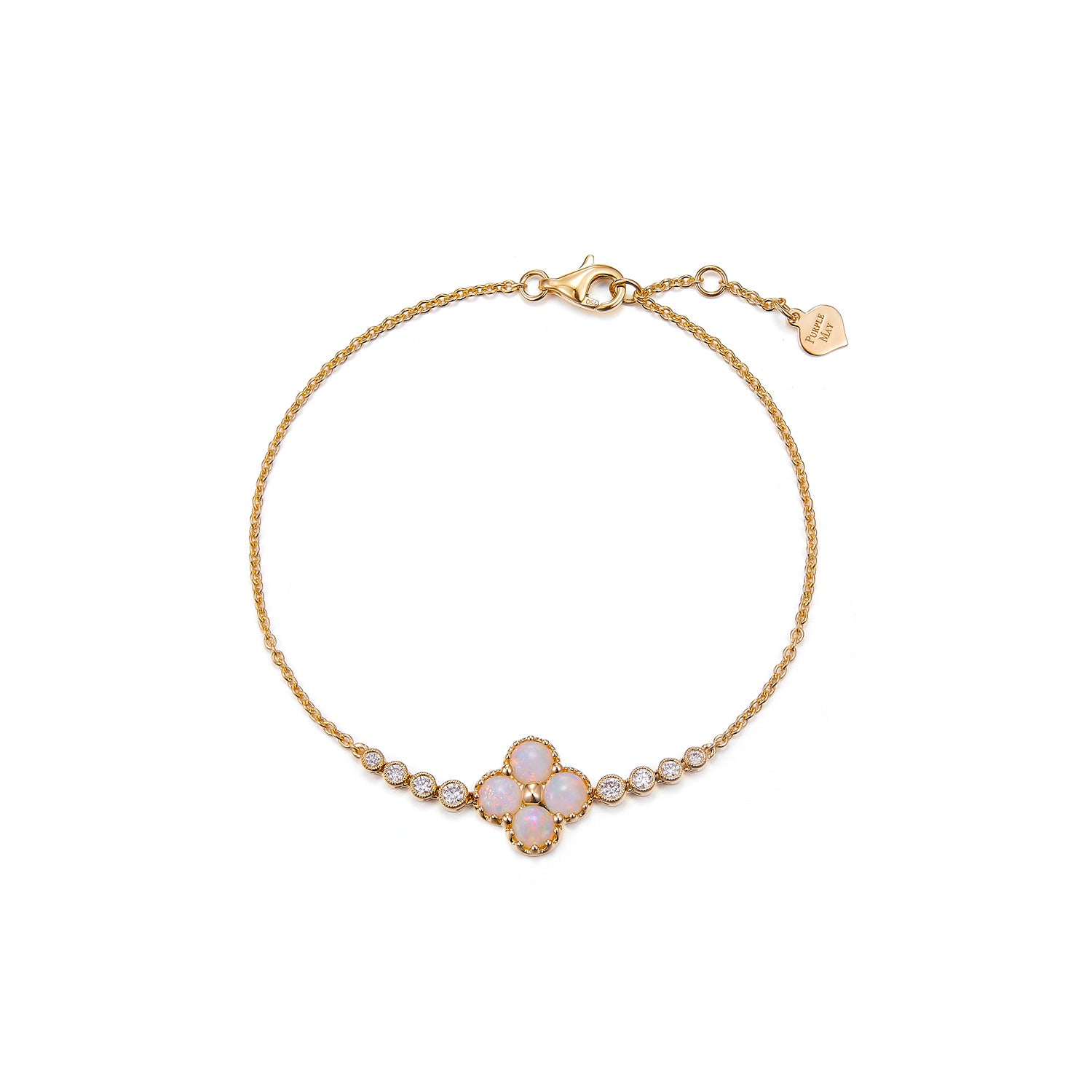 Chloe II – 18K Opal Diamond Bracelet