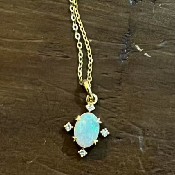18K Opal chain