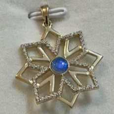 9K+Opal Pendant