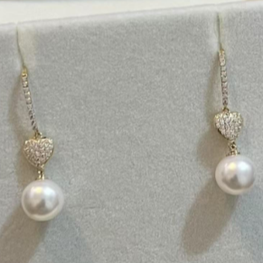 9K+Akoya Earring
