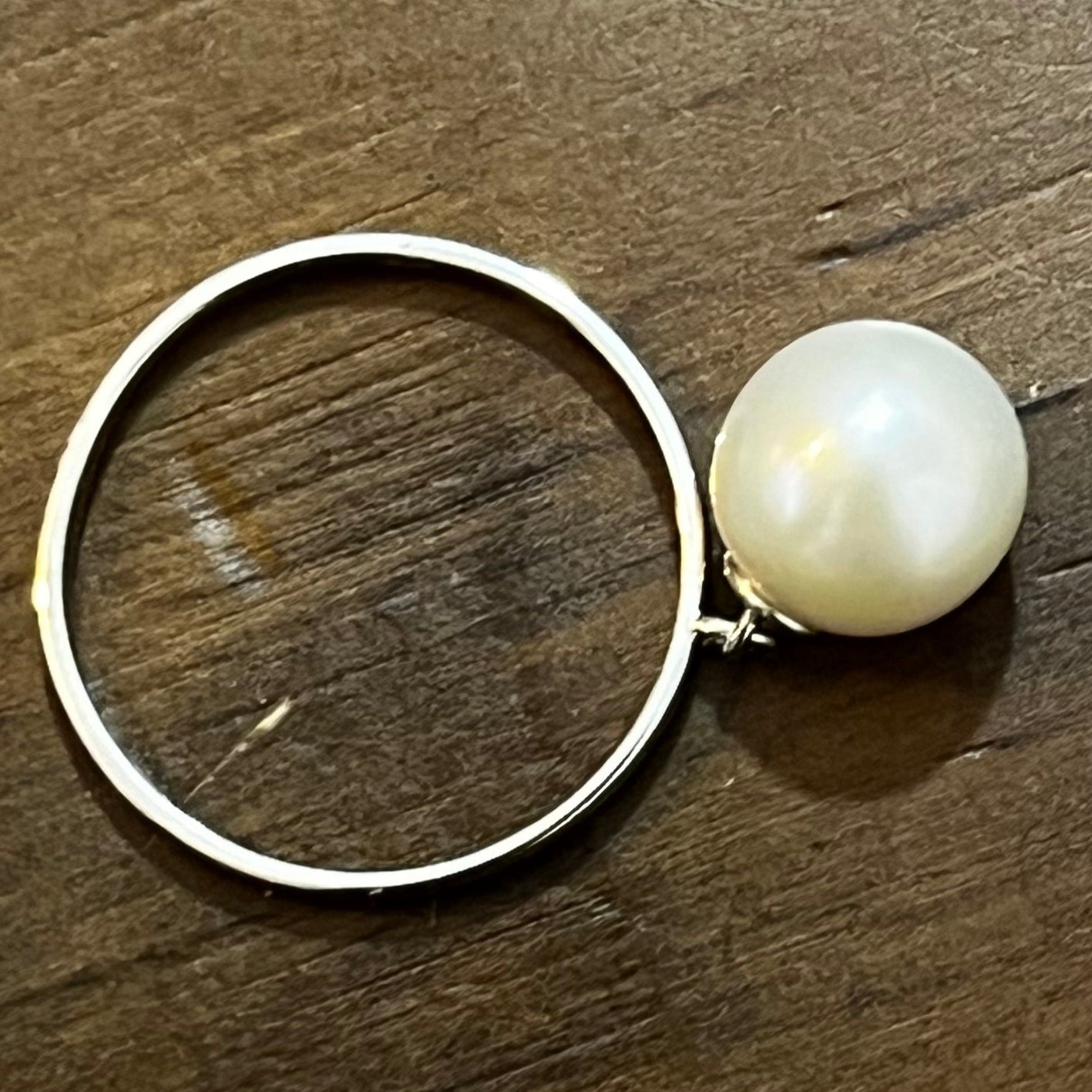 9K WG Pearl Ring