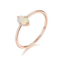 Rose Gold Opal Ring Melbourne | Wedding Rings Australia