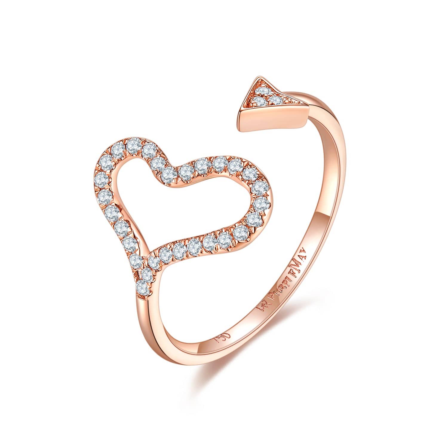 18k Solid Gold Cupid Heart Diamond Ring | Rings Melbourne Australia