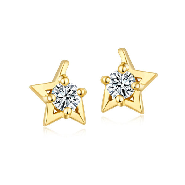 Pisces Star Diamond Earring Studs - Melbourne, Australia