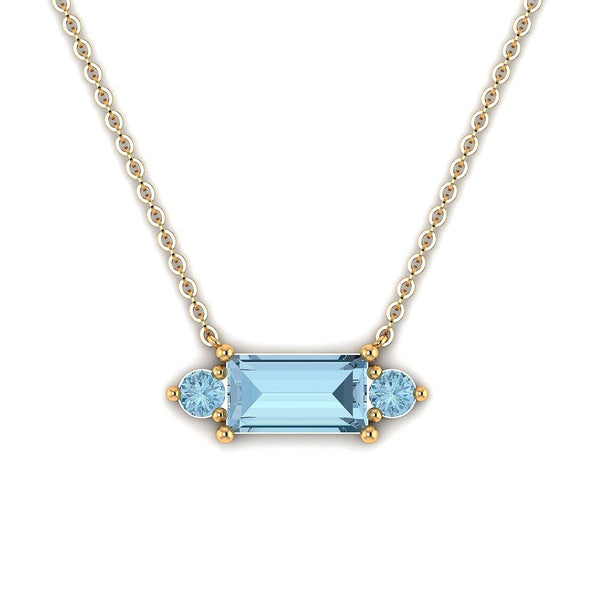 18K SOLID GOLD TOPAZ STATEMENT NECKLACE - Melbourne, Australia