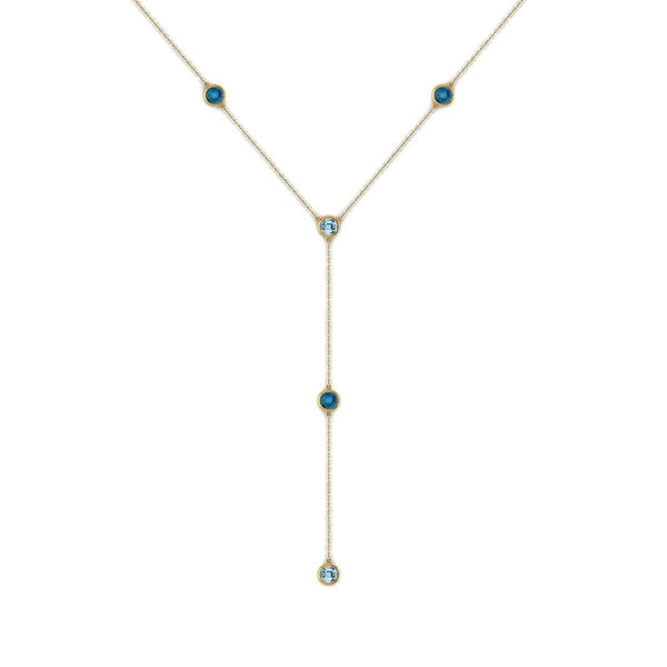 18K SOLID GOLD TOPAZ NECKLACE - Melbourne, Australia