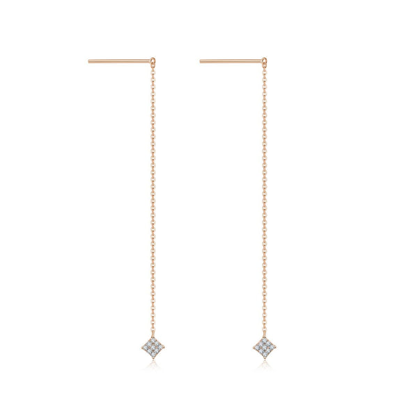 Rhombus Diamond Drop Earrings - Melbourne, Australia