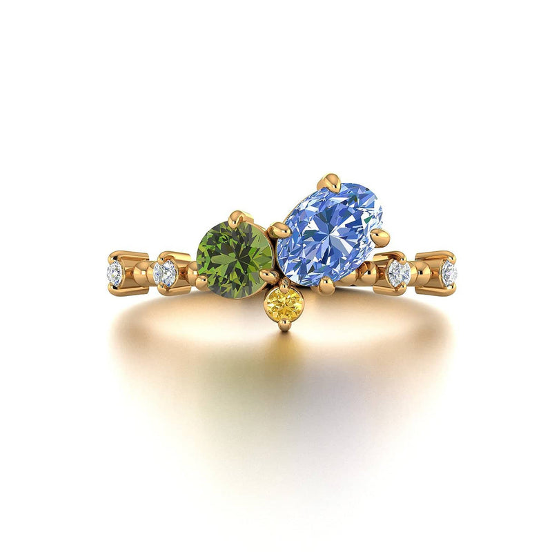 CLOVER - 1.46CT BLUE SAPPHIRE ENGAGEMENT RING — CUSHLA WHITING